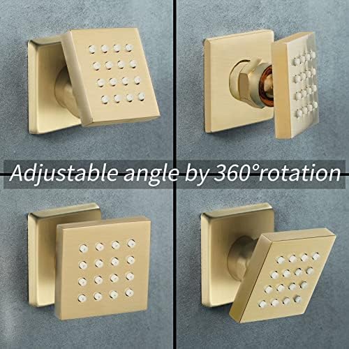 Bluetooth Music Shower Faucet Set with LED Light and 3-Speed Massage