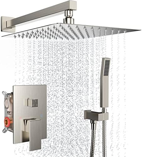 Dlvsoby 10 Inch Wall Mounted Rain Shower System