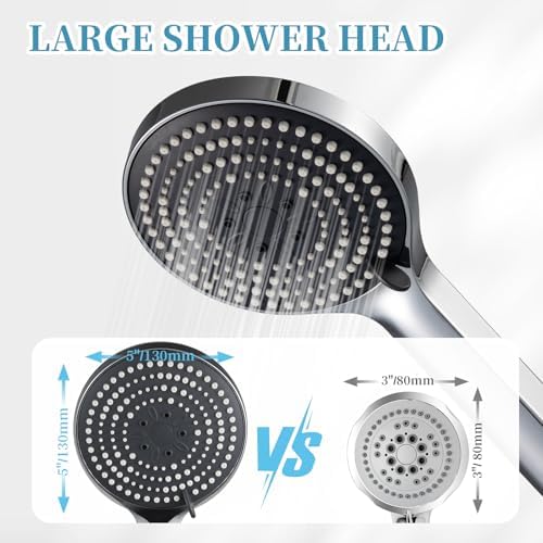 OFFO 6-Mode Handheld Shower Head with Chrome Finish