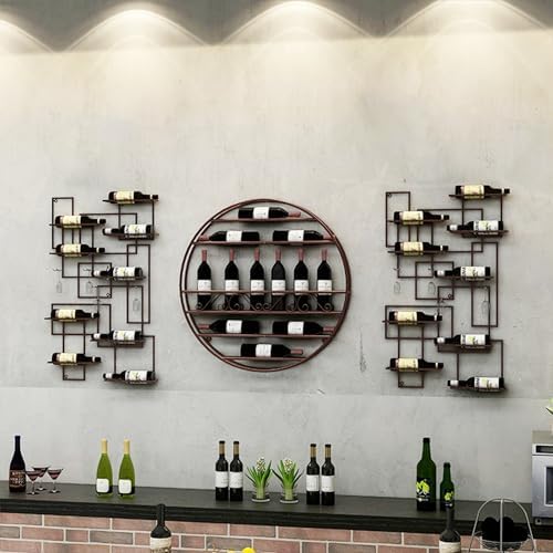 CUXAHO Wall-Mounted Wine Rack Bronze