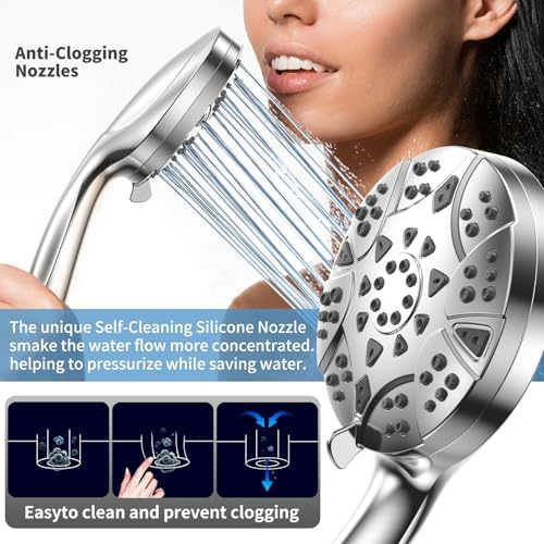 VKZK High Pressure 8 Mode Handheld Shower Head