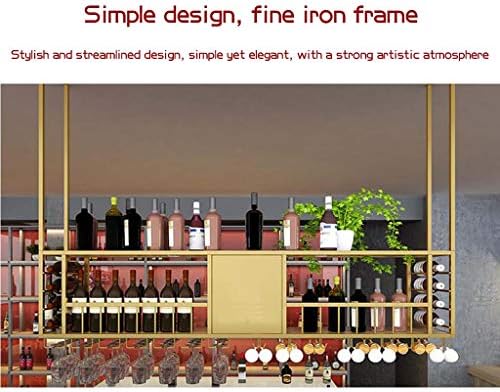 Adjustable Wall-Mounted Wine Rack with Glass Holder
