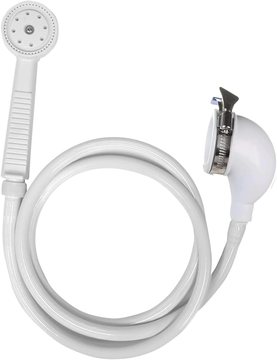 RMG Portable Handheld Shower Sprayer for Round Tub Spouts
