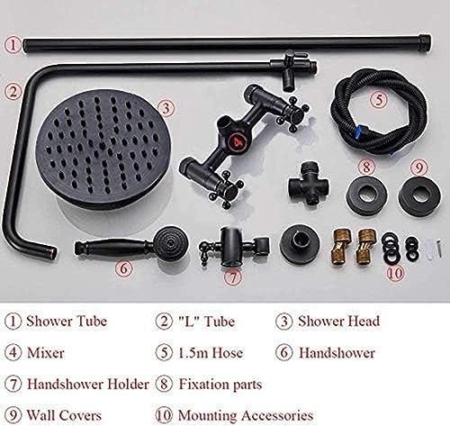 TECKI Black Oil Rubbed Bronze Shower System Set