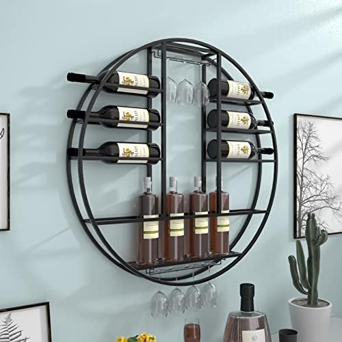ZJDYDY Wall-Mounted Wine Rack Organizer