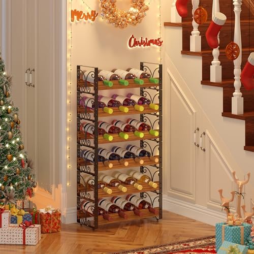 X-cosrack 6-Tier Freestanding Wine Rack with 24 Bottle Capacity