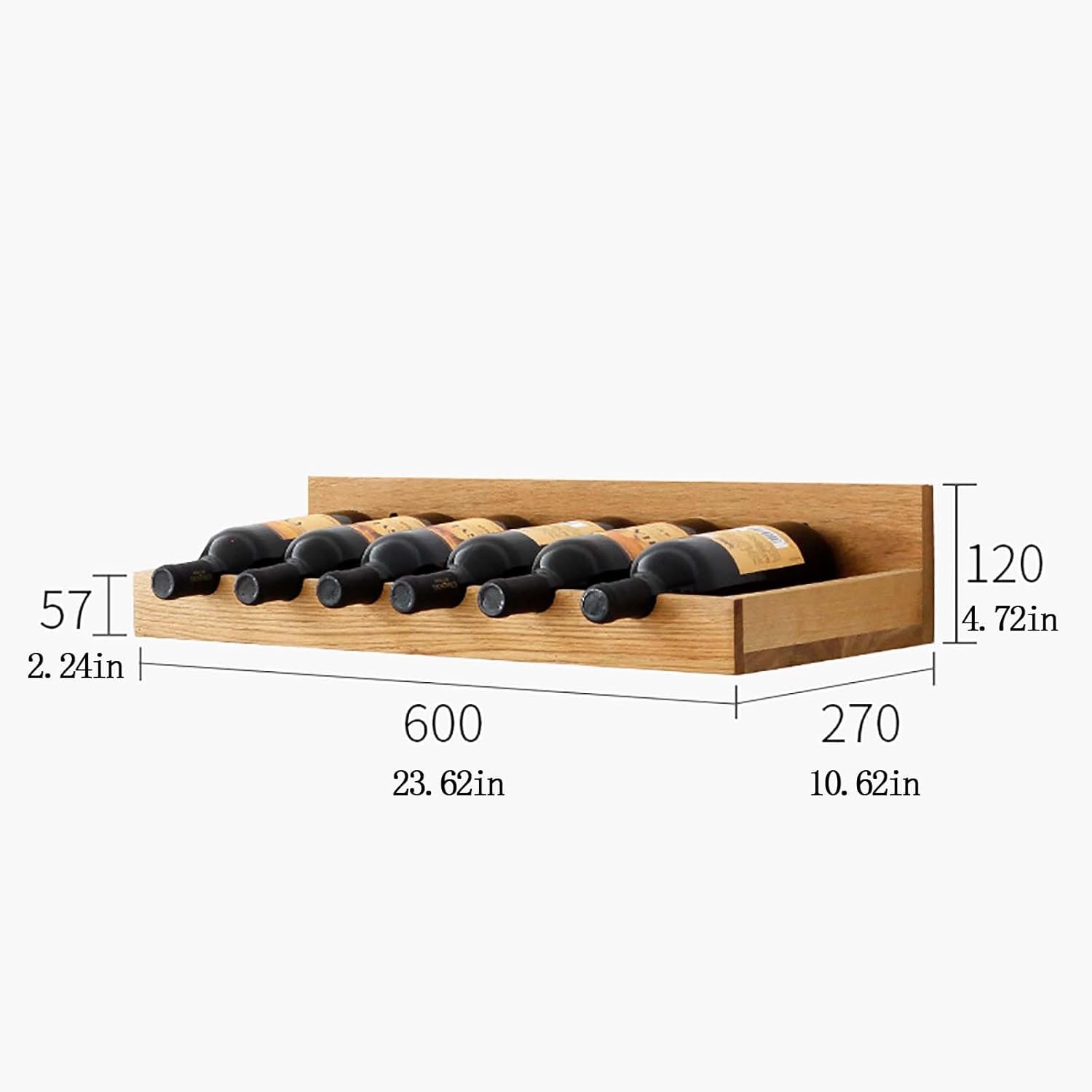 ZUGIATP Wall-Mounted Wine Rack for Wine and Champagne