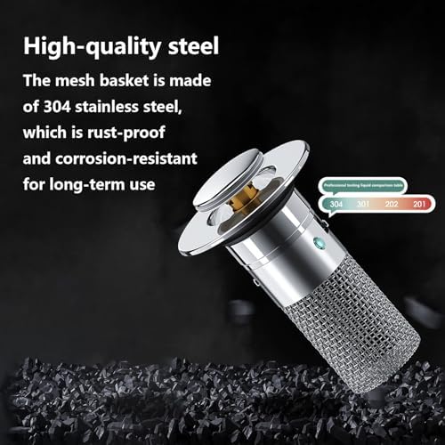 Universal Stainless Steel Drain Strainer with Copper Core 1pc