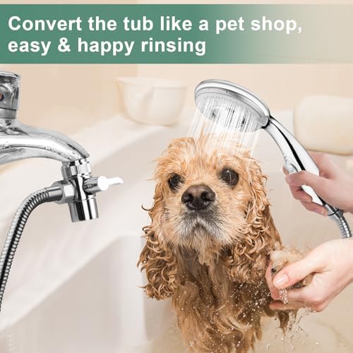 Klleyna Faucet Sprayer - Handheld Showerhead with 5 Adapters