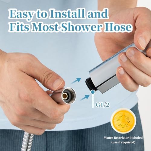 OFFO 6-Mode Handheld Shower Head with Chrome Finish