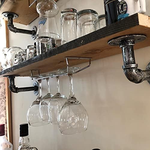 RedDreamer 14-Inch Stemware Rack Set of 2 Chrome Finish