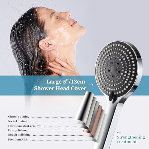 OFFO 6-Mode Handheld Shower Head with Chrome Finish