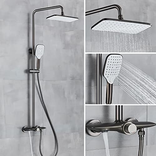 Shower System with 3 Modes and Large Rain Head