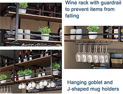 Ceiling Wine Glass Holder with 140 Storage Capacity