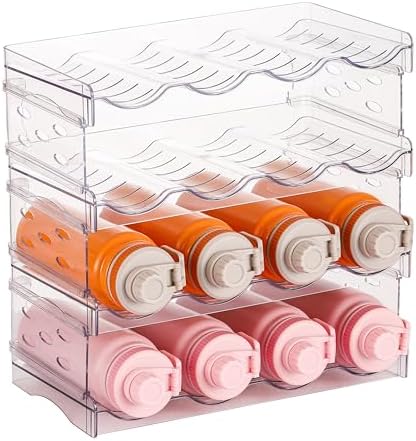 IEEK 4-Tier Stackable Water Bottle Holder for Kitchen
