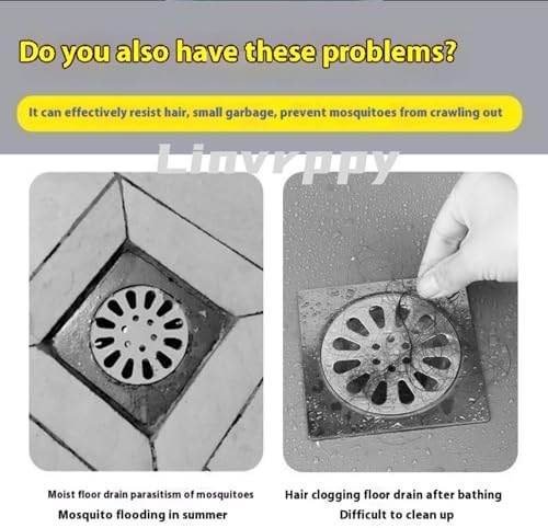 Pack of 20 4x4 Disposable Drain Covers Hair Catcher 1