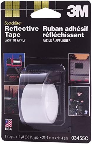 3M 03455 1 X 36 White Reflective Safety Tape