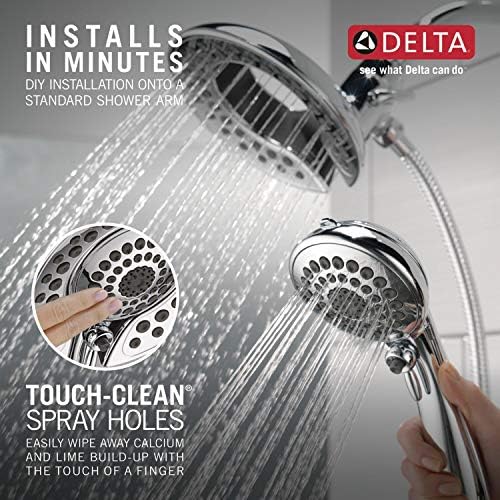 Delta In2ition 2-in-1 Dual Shower Head with Handheld and Hose