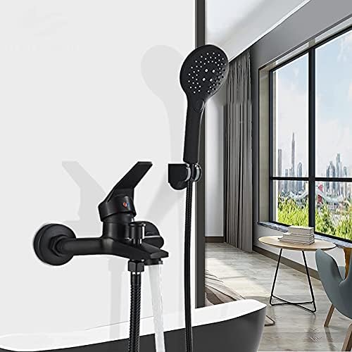 LASEVE Single Handle Tub Faucet with ABS Shower Head 1