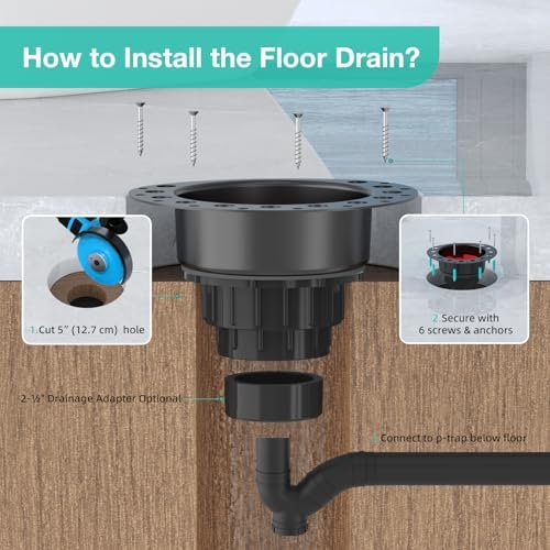 ABS Island Tub Drain Rough-in Kit with Dust Cover