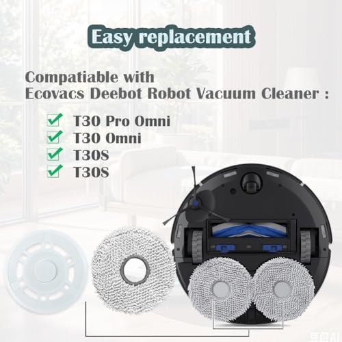 Ytaland 2 Pack Mop Pads Holder for Ecovacs T30 Series