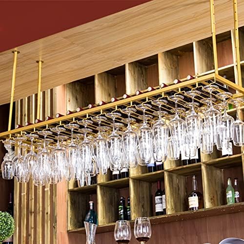 Pimex Wall-Mounted Wine Rack with Goblet Organizer