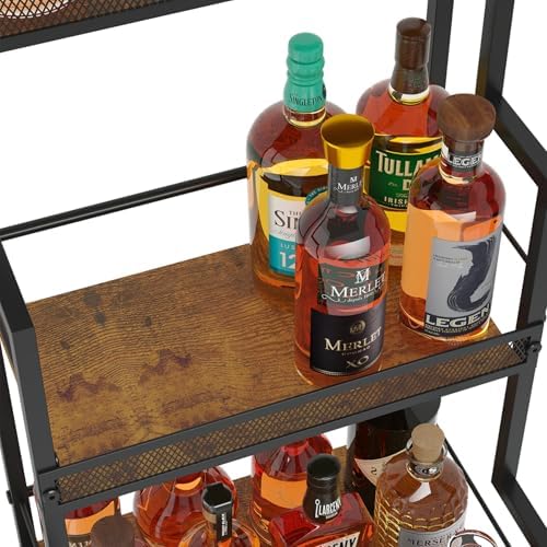 Bliesosfud 3 Tier Liquor Display Stand for Home Bar