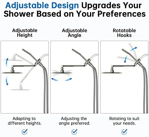 G-Promise All Metal 10 Dual Square Shower Head Combo