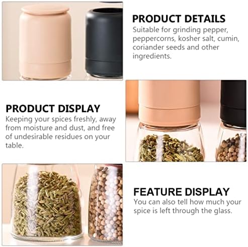 Alipis Salt Pepper Shaker Set with Pepper Mill
