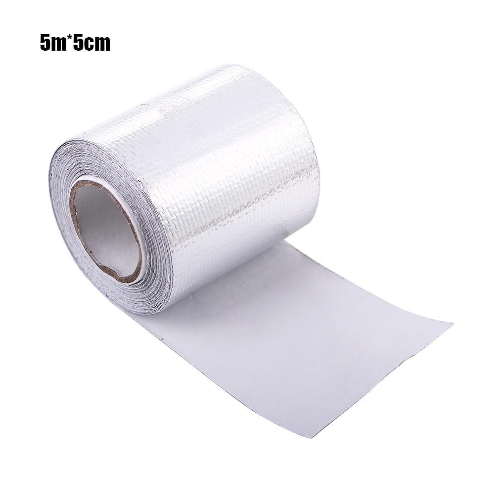 Leadigol High Heat Resistant Self-Adhesive Tape 5CM Silver Duct Heat Shield Tape