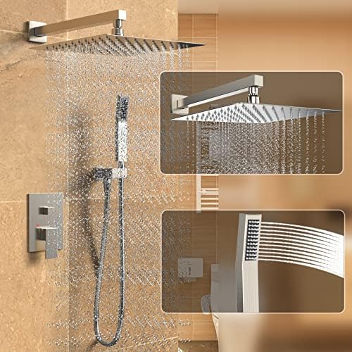 Dlvsoby 10 Inch Wall Mounted Rain Shower System