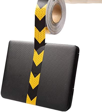 AISEY 2 X 30ft Reflective Safety Tape Yellow Black