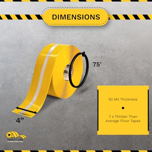 Mighty Line Reflective Floor Tape 4 75 Roll
