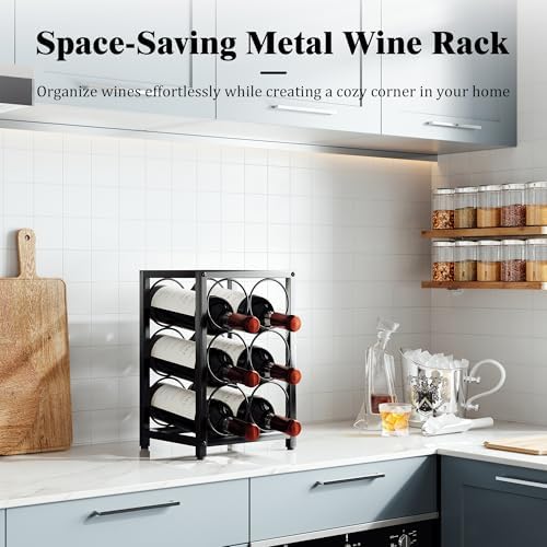 Hjarta Compact Wine Rack for Countertop and Cabinet