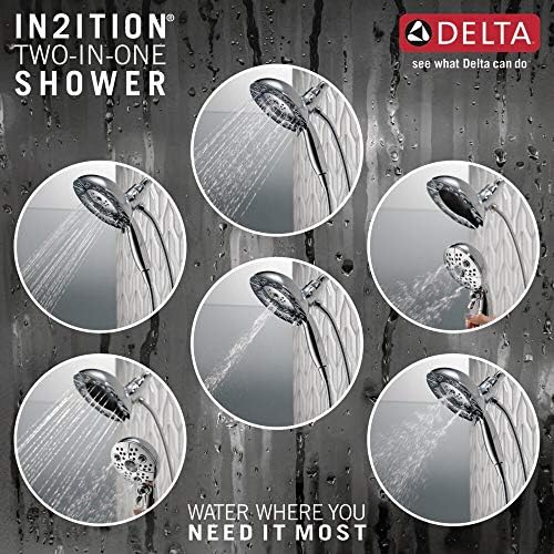Delta In2ition 2-in-1 Dual Shower Head with Handheld and Hose
