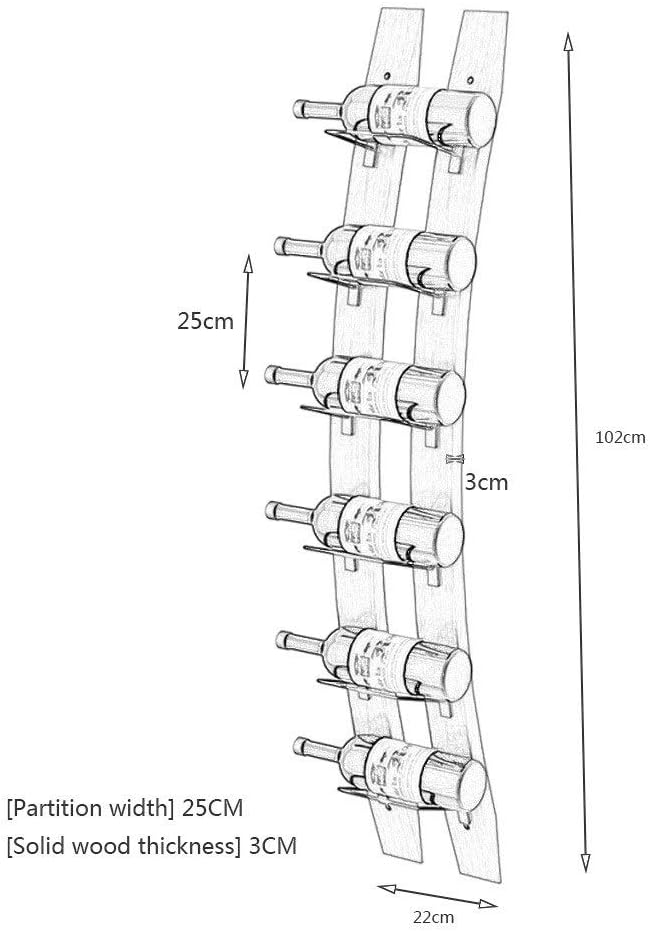NZKW 6-30 Bottle Wall-Mounted Wine Rack