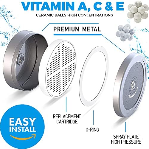AquaHomeGroup Handheld Shower Head with Filter