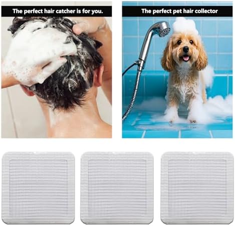 20 Pcs 4x4 Disposable Bathroom Drain Hair Catcher