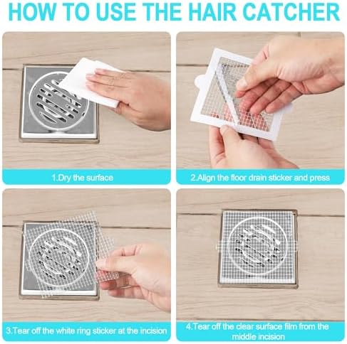 25pcs PEUTIER Shower Drain Hair Catchers