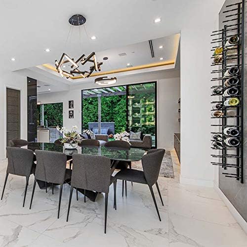 Ultra Wine Racks Wall Mounted 18 Bottle Matte Black Wine Storage