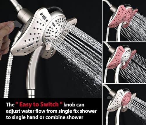 GRICH 25GPM Handheld Rain Shower Combo with 9 Modes