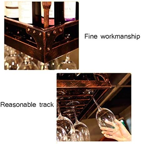 CGF- Wall-Mounted Wine Rack with Adjustable Height - Black