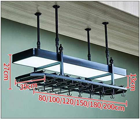 LASEVE Wall-Mounted Wine Rack 2-Tier Industrial Style 100Cm