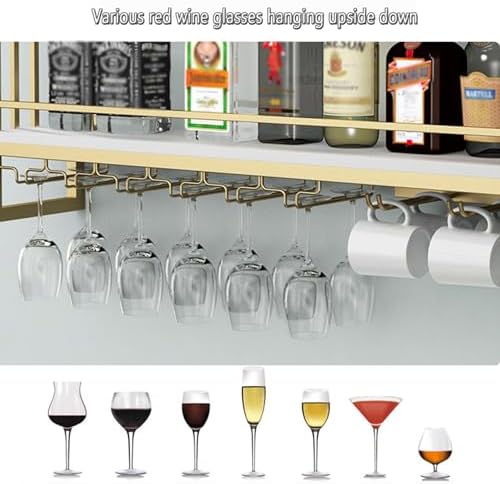 Wall Mounted Wine Rack - Black 100cm394in