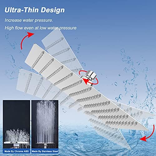 NearMoon 10 Inch Rain Shower Head with Chrome Finish 1