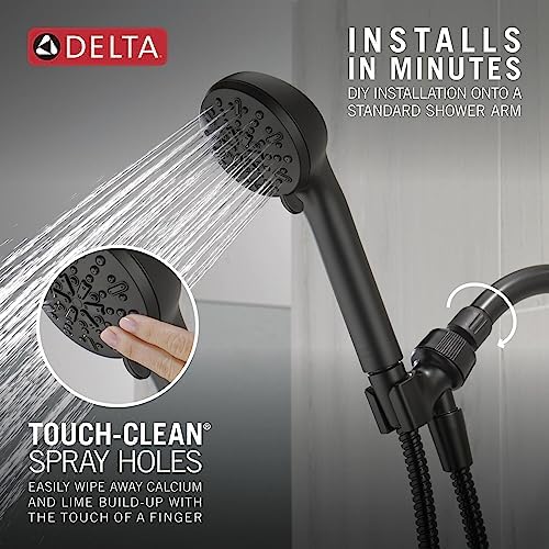 Delta 4-Spray Handheld Shower Head Matte Black