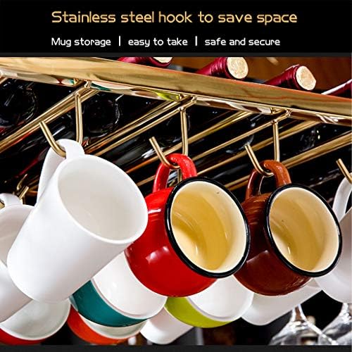 Wall-Mounted Stainless Steel Wine Rack 2 Layer Adjustable