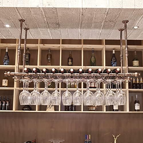 Wall-Mounted Wine Rack with Hanging Design for Home Bar