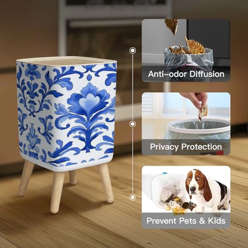 26 Gallon Small Trash Can withPress Cover Dog Proof Lid
