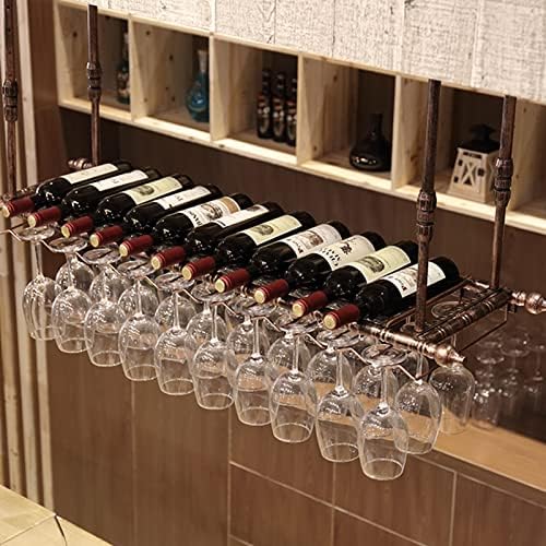 Wall-Mounted Wine Rack with Hanging Design for Home Bar